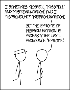 I pronounce epitome