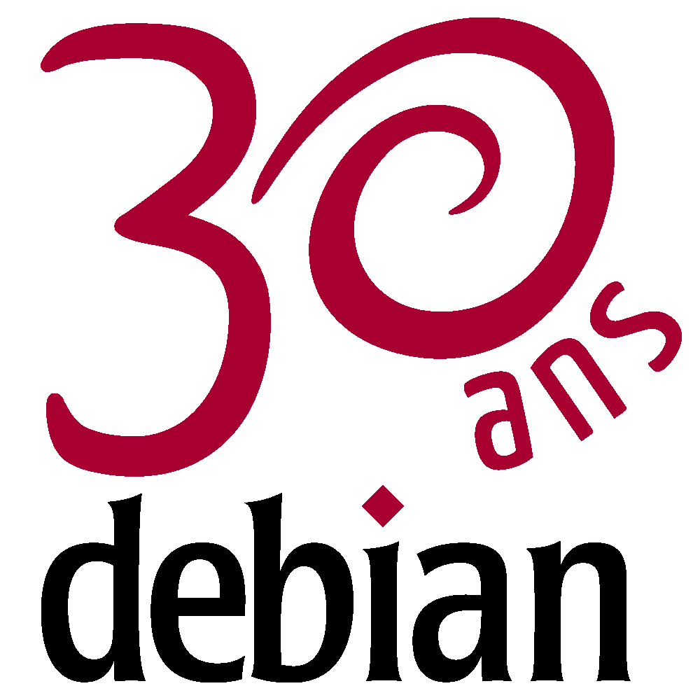 Logo Debian 30 ans