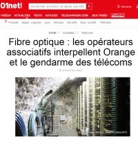 [01net] Fibre optique&nbsp: les opérateurs associatifs interpellent Orange et le gendarme des télécoms