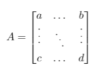 Diagonal ellipsis dans une matrice