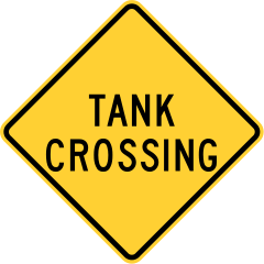 pancarte « tank crossing »