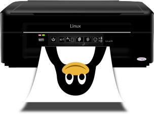 Imprimante Linux - remix Openclipart 338371 et 103855