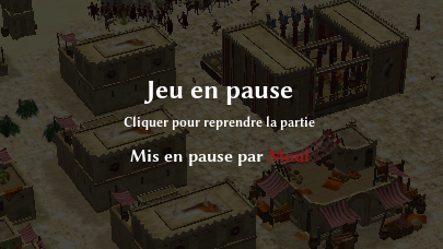 Jeu en pause
