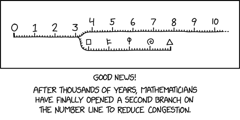 Attention all passengers: This is an express sequence to infinity. If your stop is not a power of two, please disembark now.