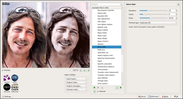 Le filtre « Retro fade »