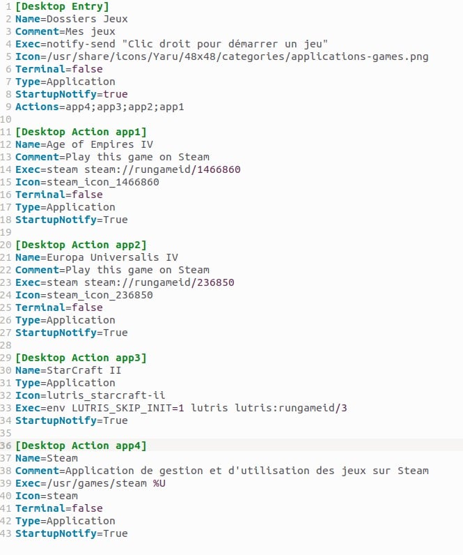 Comment grouper des raccourcis dans un dossier de lancement dans le Dock Ubuntu