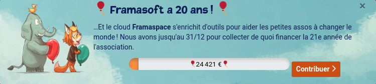 jauge de dons au 26 novembre 2024 à 24 421 €