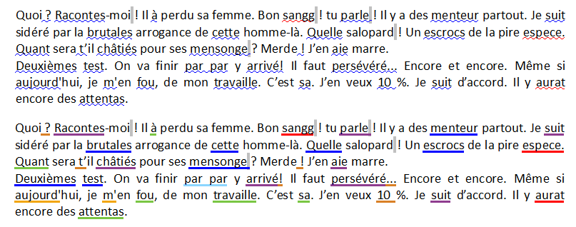 Source : https://www.dicollecte.org/grammalecte/img/error_readability_tests.png Exemple des soulignements possibles