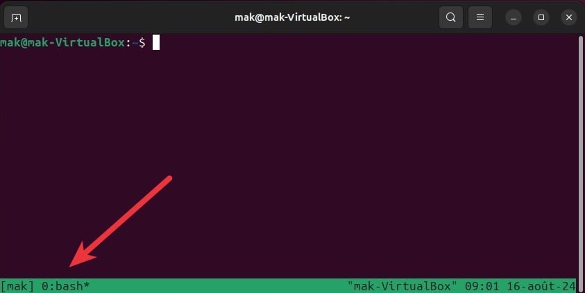 Démarrer une session Tmux