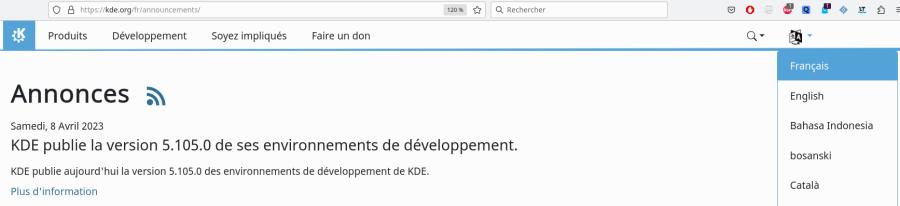 Annonce de la dernière version des Frameworks KDE