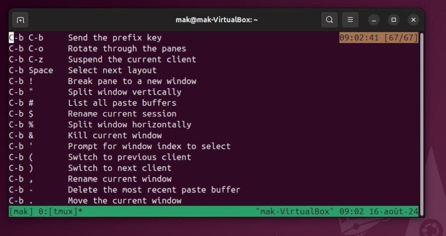 Démarrer une session Tmux