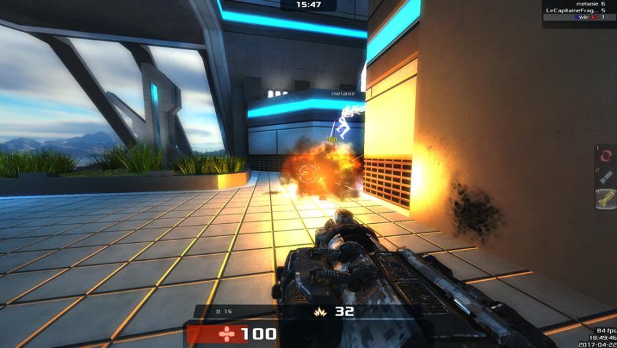 Xonotic 0.8.2 : nouveau modèle devastator, indicateur d’impact