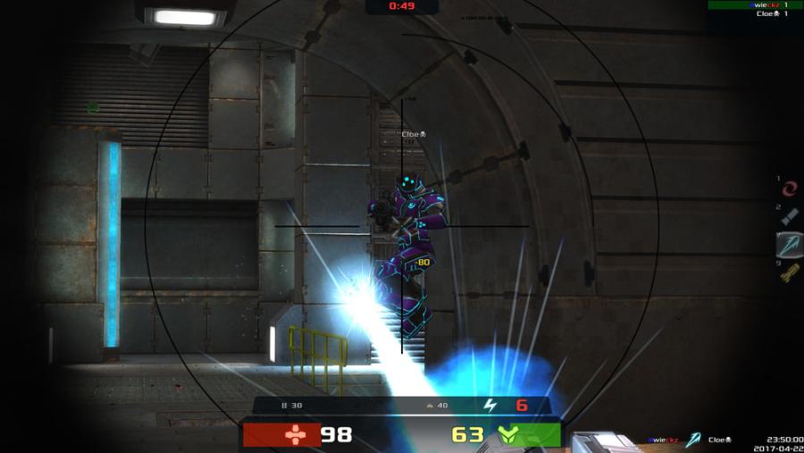 Xonotic 0.8.2 : indicateur d’impact