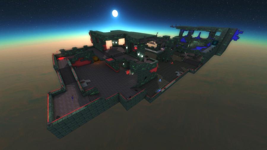 Xonotic 0.8.2 : carte Geoplanetary