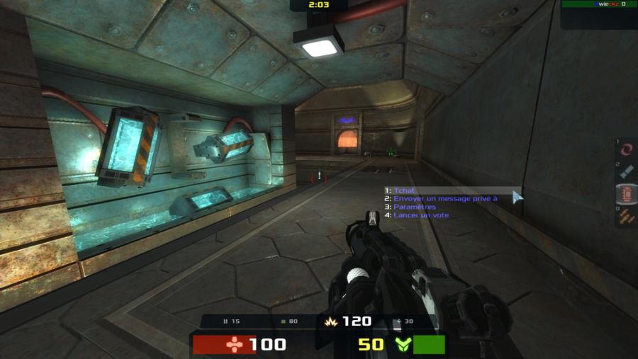Xonotic 0.8.2 : menu rapide
