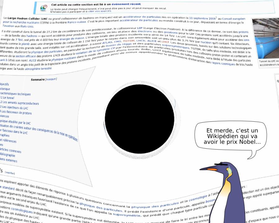 Obéissez  à la gravité ! C'est la loi ! Et merde, c'est un Wikipédien qui va avoir le prix Nobel...